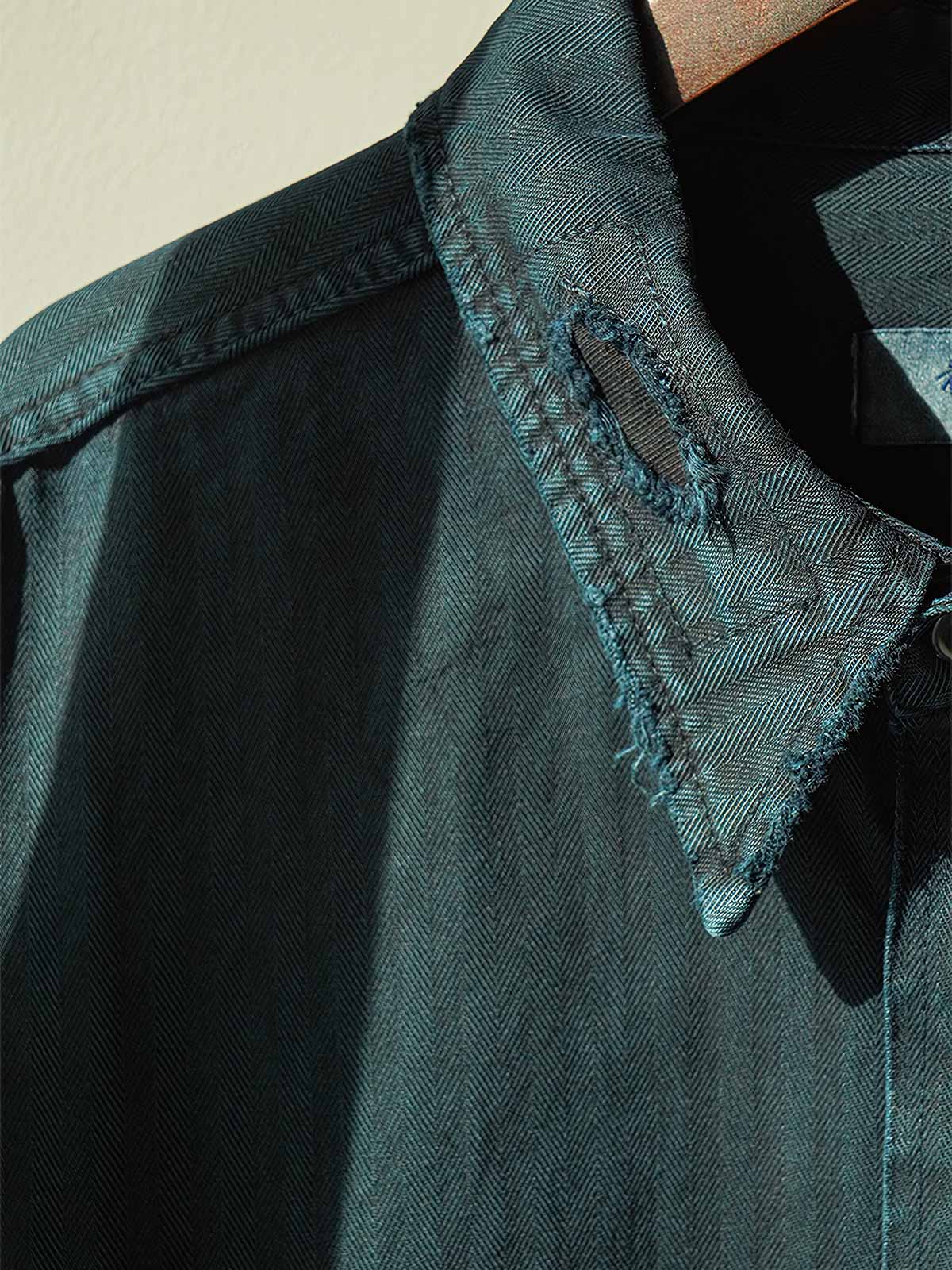 ハンドメイドのダメージ加工とパッチ ディテール画像