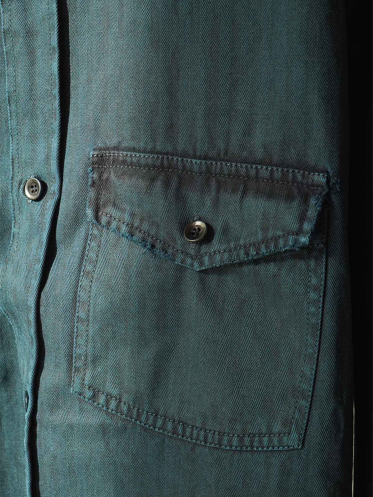 ハンドメイドのダメージ加工とパッチ ディテール画像