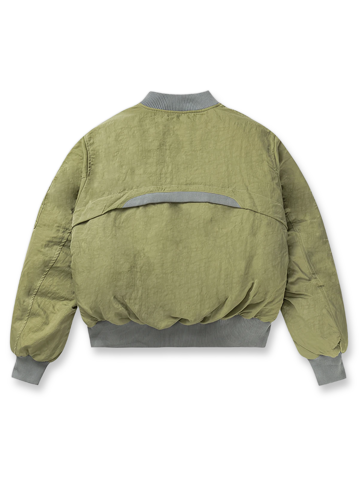 製品画像：ヴィンテージ風リバーシブルミリタリーフライトジャケットの正面展示。ミリタリースタイルに最適なリバーシブルデザインのジャケット。
詳細画像：刺繍ディテールと多機能ポケット、ジッパーのクローズアップ。保温性とデザイン性を両立するディテール。