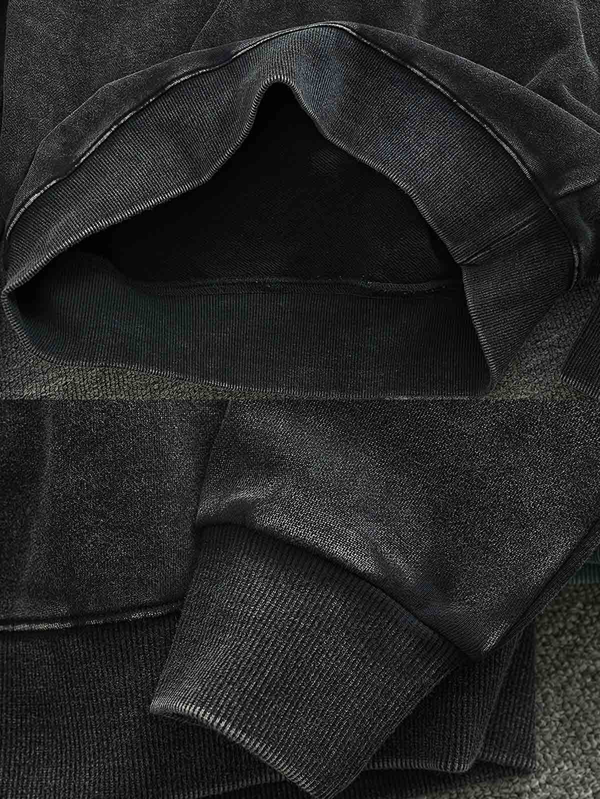 製品画像: ヴィンテージスノーウォッシュクルーネックスウェットのフロントビュー。4色展開で豊富なカラーバリエーションが魅力のデイリースウェット
詳細画像: リブ袖口とスノーウォッシュ加工のディテール。ヴィンテージ感を引き出すトレンドデザイン