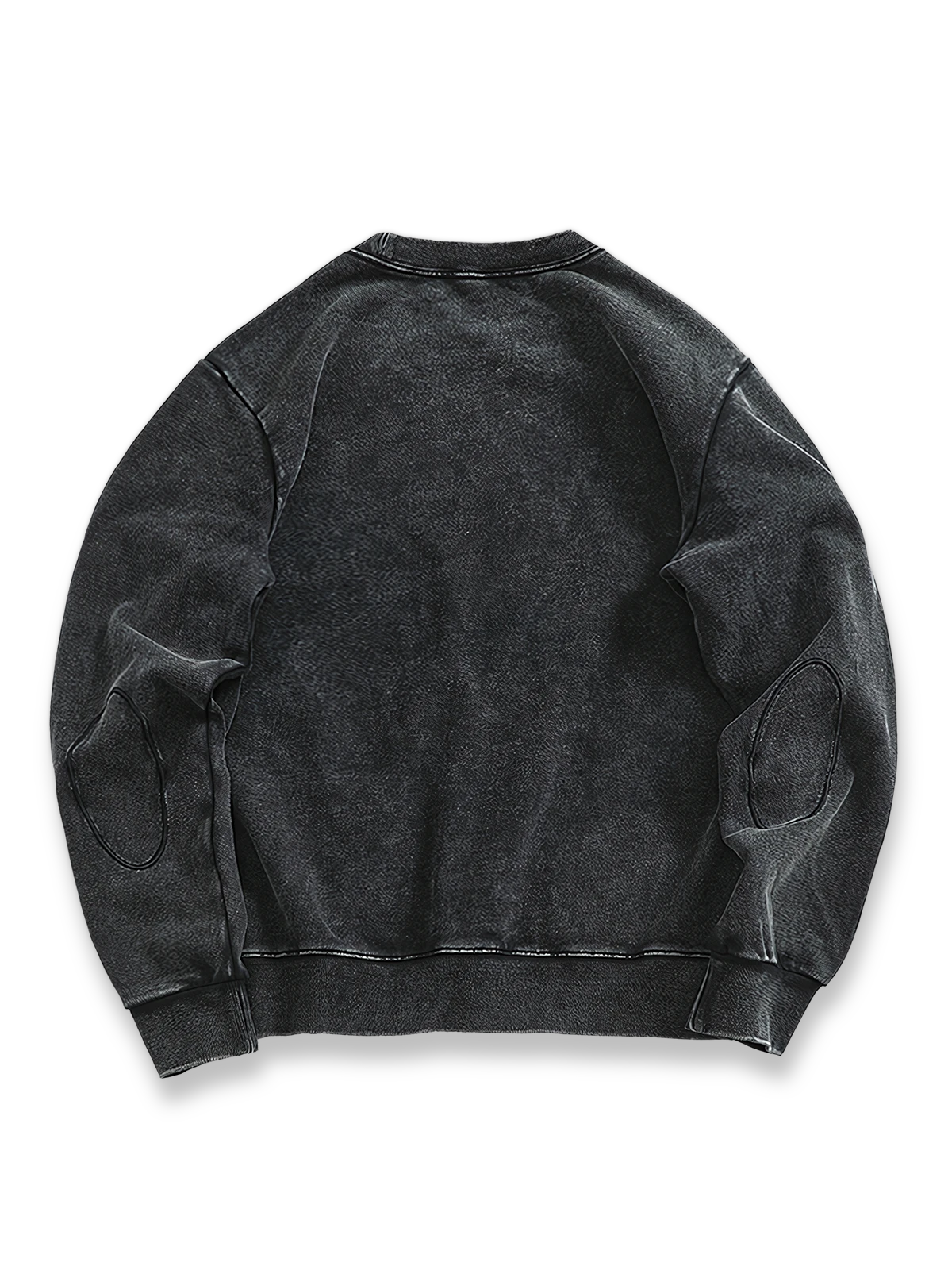 製品画像: ヴィンテージスノーウォッシュクルーネックスウェットのフロントビュー。4色展開で豊富なカラーバリエーションが魅力のデイリースウェット
詳細画像: リブ袖口とスノーウォッシュ加工のディテール。ヴィンテージ感を引き出すトレンドデザイン