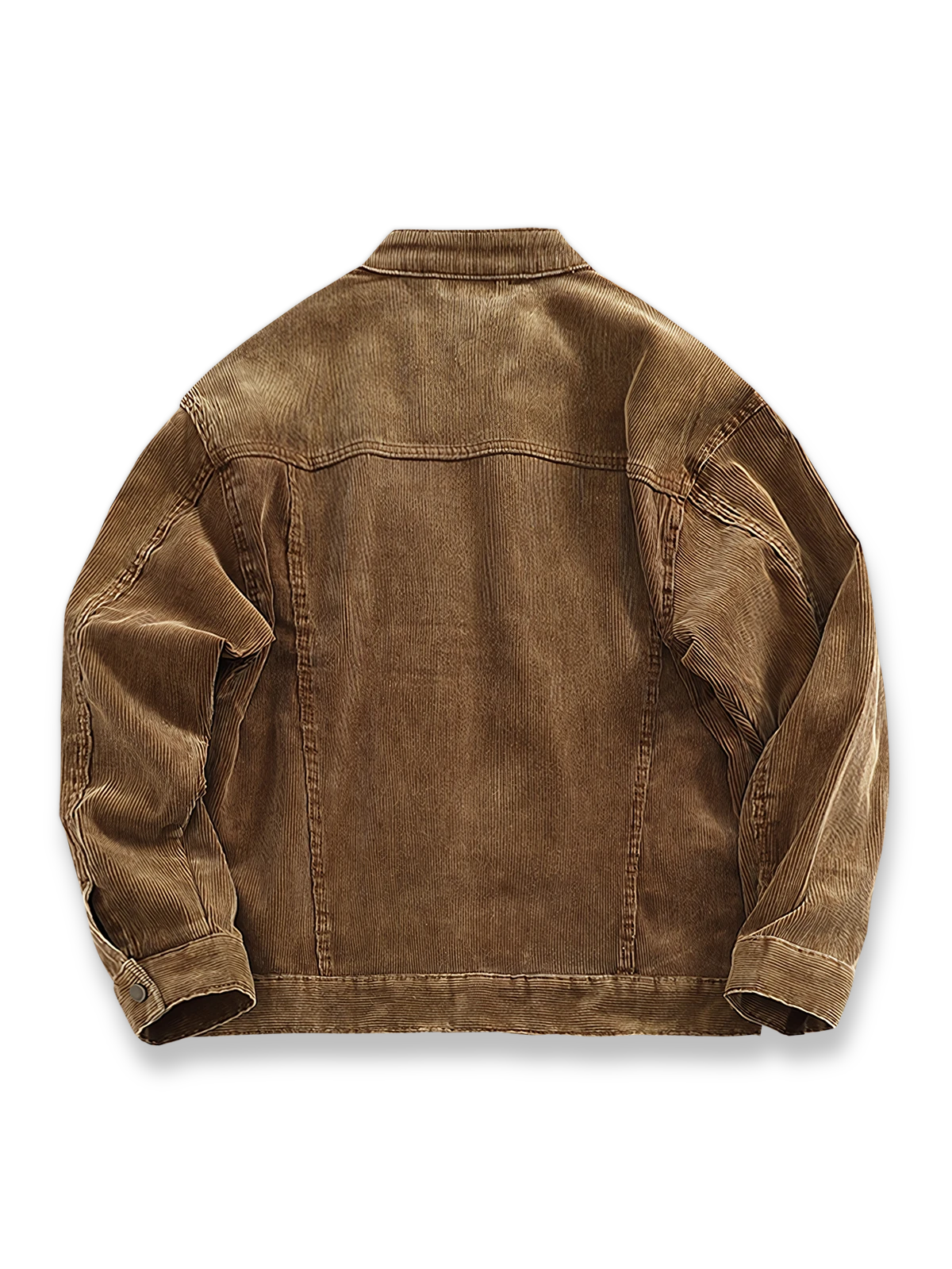 製品画像: ヨーロピアン＆アメリカンヴィンテージ風コーデュロイバイカージャケットのフロントビュー。タフなバイカーカラーデザインとウォッシュ加工が魅力
詳細画像: バイカーカラーとジッパーデザインのディテール。ヴィンテージ感を引き立てる斜めポケット付き
