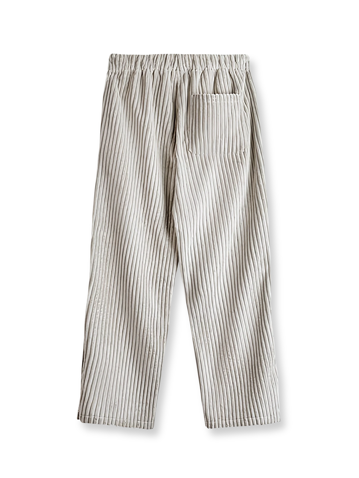 製品画像（Product Image）:
ヴィンテージ風コーデュロイボタン付きストレートスウェットパンツの全体像。2.5ピッチの太畝コーデュロイ素材が映える、ファッション性と機能性を兼ね備えたデザイン。

詳細画像（Detail Image）:
サイドのボタンデザイン、ウエスト部分、コーデュロイ素材の質感をクローズアップした画像。ボタンの開閉や生地の触感が伝わるようなディテールが特徴。