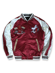 リバーシブル 宝船 七福神刺繍 シルク スカジャン