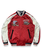 リバーシブル テッドマン 酒吞童子刺繍 シルク スカジャン