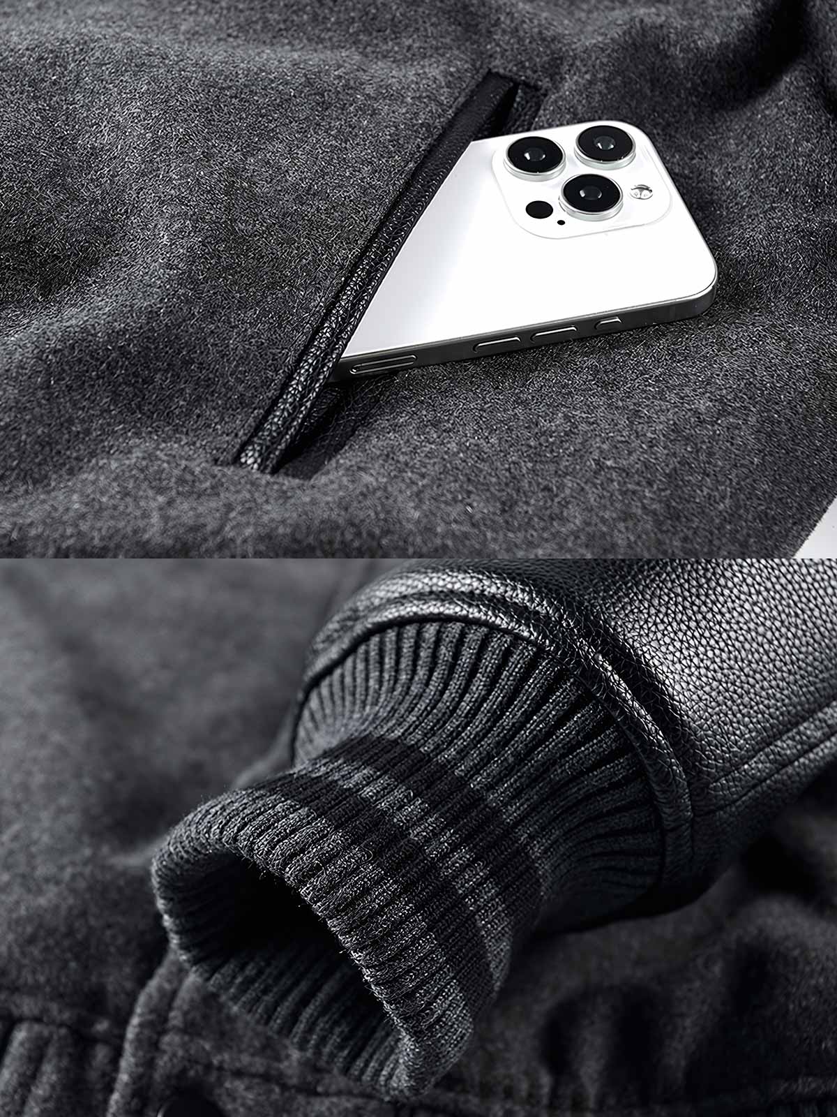 製品画像: アメカジ文字刺繍とゴリラ刺繍が特徴のベースボールジャケットの全体画像、ヴィンテージミリタリーテイスト
詳細画像: フロントと袖のゴリラ刺繍と文字タオル刺繍のディテール、アメカジヴィンテージ感を強調