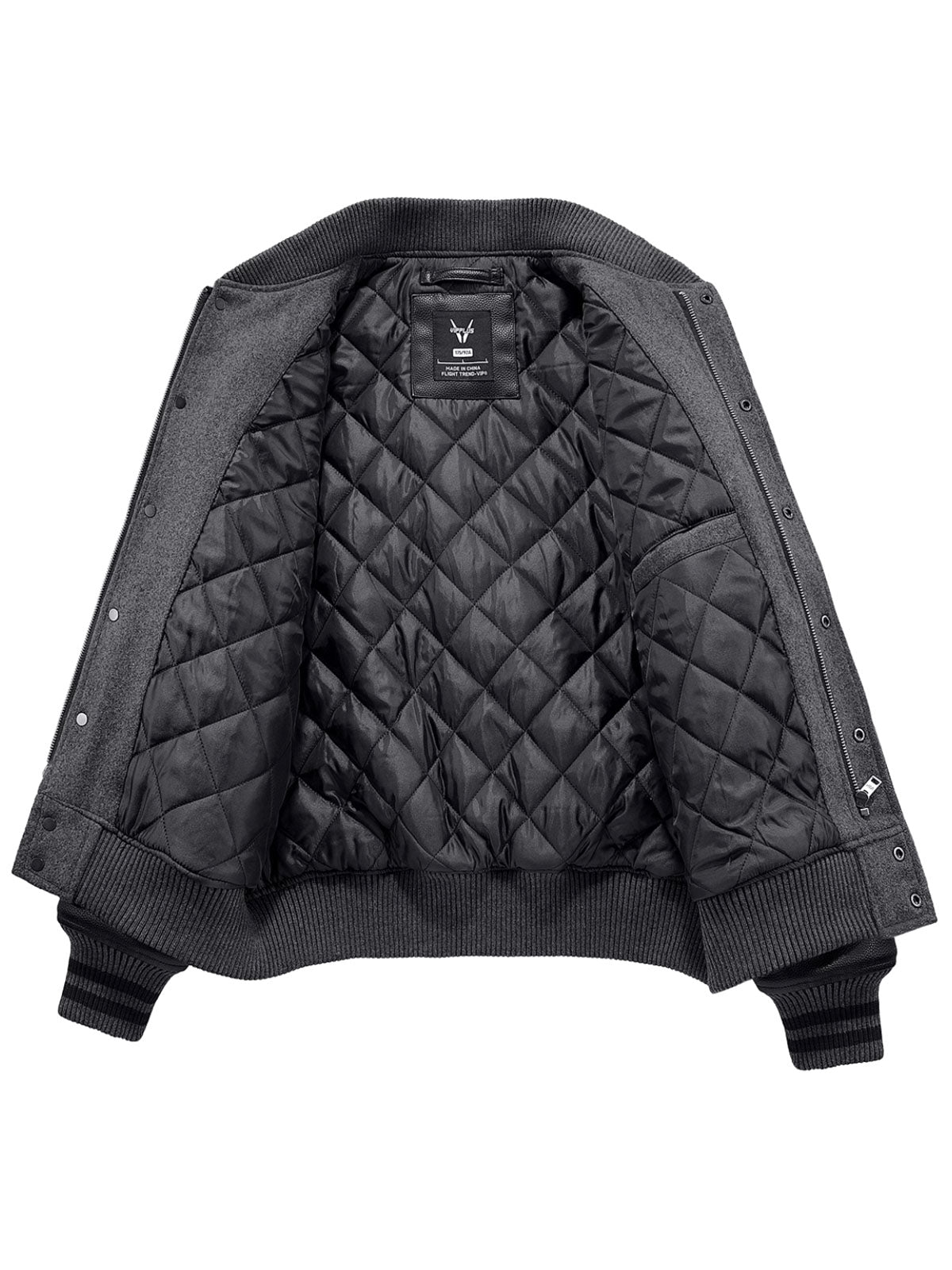 製品画像: アメカジ文字刺繍とゴリラ刺繍が特徴のベースボールジャケットの全体画像、ヴィンテージミリタリーテイスト
詳細画像: フロントと袖のゴリラ刺繍と文字タオル刺繍のディテール、アメカジヴィンテージ感を強調