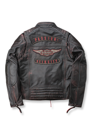 製品画像:
トップグレード牛革 レザーライダースジャケット アメリカンバイクスタイル メンズ ジャケット 全体画像 クラシックデザイン

詳細画像:
ジッパー 肩部 ディテール エッジング加工 ヴィンテージ感 レザーライダースジャケット 詳細 クローズアップ