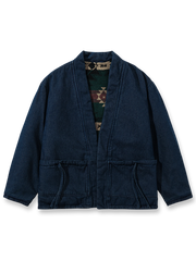 製品画像:
リバーシブル民族風中綿はんてん、民族風プリントウールとシンプルなデニムの裏地、リバーシブルデザインで文化的な魅力と実用性を兼ね備えた冬の必須アイテム

詳細画像:
民族風プリントウール素材のディテール、デニム裏地デザイン、ウエストベルトでシルエット調整可能、ゆったりとしたカットで快適な着心地