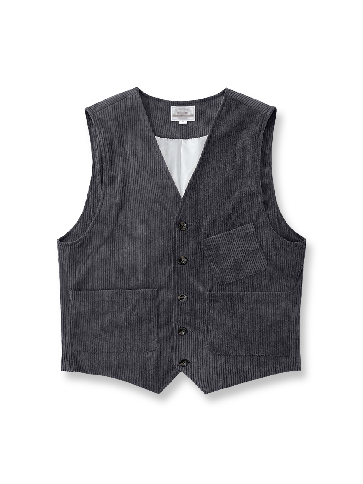 製品画像
レトロコーデュロイベスト 高品質なコーデュロイ素材を使用し、クラシックな質感とシンプルなデザインが特徴のベスト。柔らかく滑らかな着心地が魅力。

詳細画像
コーデュロイ素材のディテール、柔らかな質感と細かい畝模様。シンプルでクラシックなデザインが際立つ。

ボタンディテール: 牛角製のボタンが付いたシンプルでエレガントなデザイン。
