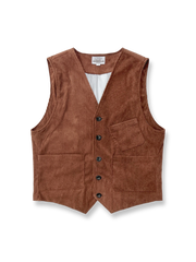 製品画像
レトロコーデュロイベスト 高品質なコーデュロイ素材を使用し、クラシックな質感とシンプルなデザインが特徴のベスト。柔らかく滑らかな着心地が魅力。

詳細画像
コーデュロイ素材のディテール、柔らかな質感と細かい畝模様。シンプルでクラシックなデザインが際立つ。

ボタンディテール: 牛角製のボタンが付いたシンプルでエレガントなデザイン。