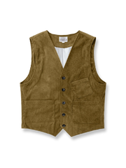 製品画像
レトロコーデュロイベスト 高品質なコーデュロイ素材を使用し、クラシックな質感とシンプルなデザインが特徴のベスト。柔らかく滑らかな着心地が魅力。

詳細画像
コーデュロイ素材のディテール、柔らかな質感と細かい畝模様。シンプルでクラシックなデザインが際立つ。

ボタンディテール: 牛角製のボタンが付いたシンプルでエレガントなデザイン。