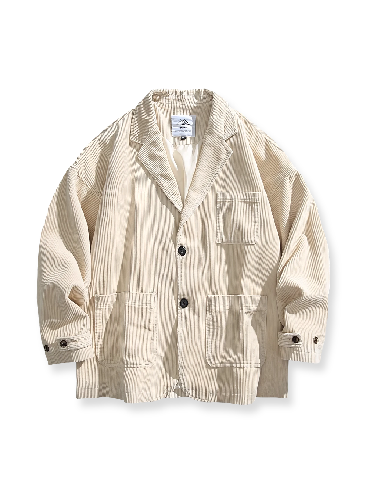 製品画像
多ポケットコーデュロイカジュアルスーツ 100%コットンのコーデュロイ素材を使用し、カジュアルさとエレガンスを兼ね備えた万能アイテム。ポケットデザインが機能性を...

詳細画像
多ポケットコーデュロイカジュアルスーツのディテール しっかりとしたコーデュロイ素材、エレガントな仕立て、実用的なポケットデザインが特徴。