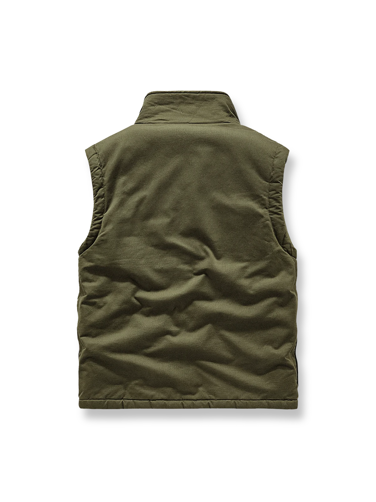 製品画像
N1デッキベスト全体図。シープスキン風ポリエステルファー裏地と100%コットン表地を使用し、耐久性・防風性・保温性を備えたクラシックデザインのベスト。

詳細画像
シープスキン風高密度ポリエステルファーの裏地、冷気を防ぐスタンドカラー、ジッパーとボタンの二重仕様、大容量フラップポケットのディテール特写。
