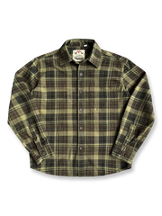 製品画像
「ヴィンテージ感あふれるクラシックなアメカジハードボイルドスタイルを再現した長袖チェックシャツ全体画像。100%コットン素材と立体的なシルエットが特徴。」

詳細画像
「高密度織りのチェック柄生地と胸ポケットのディテールをクローズアップ。ヴィンテージ調の配色とシャツの質感が際立つ画像。」