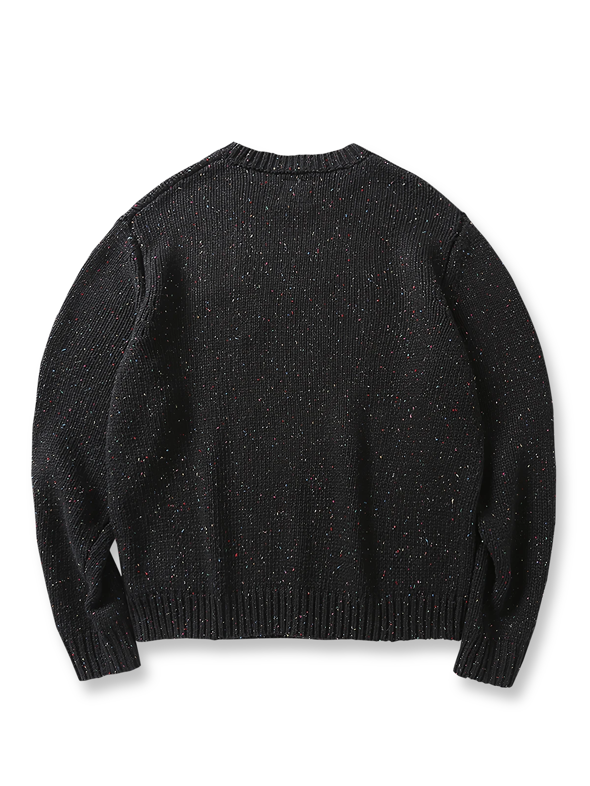 製品画像
「カラーネップウール混紡ニットセーター全体像。赤い『N』アルファベット柄とカラーネップデザインが特徴のスクール風セーター」

詳細画像
「カラーネップウール混紡ニットセーターの赤い『N』アルファベット柄と柔らかなカラーネップ生地のディテールクローズアップ」