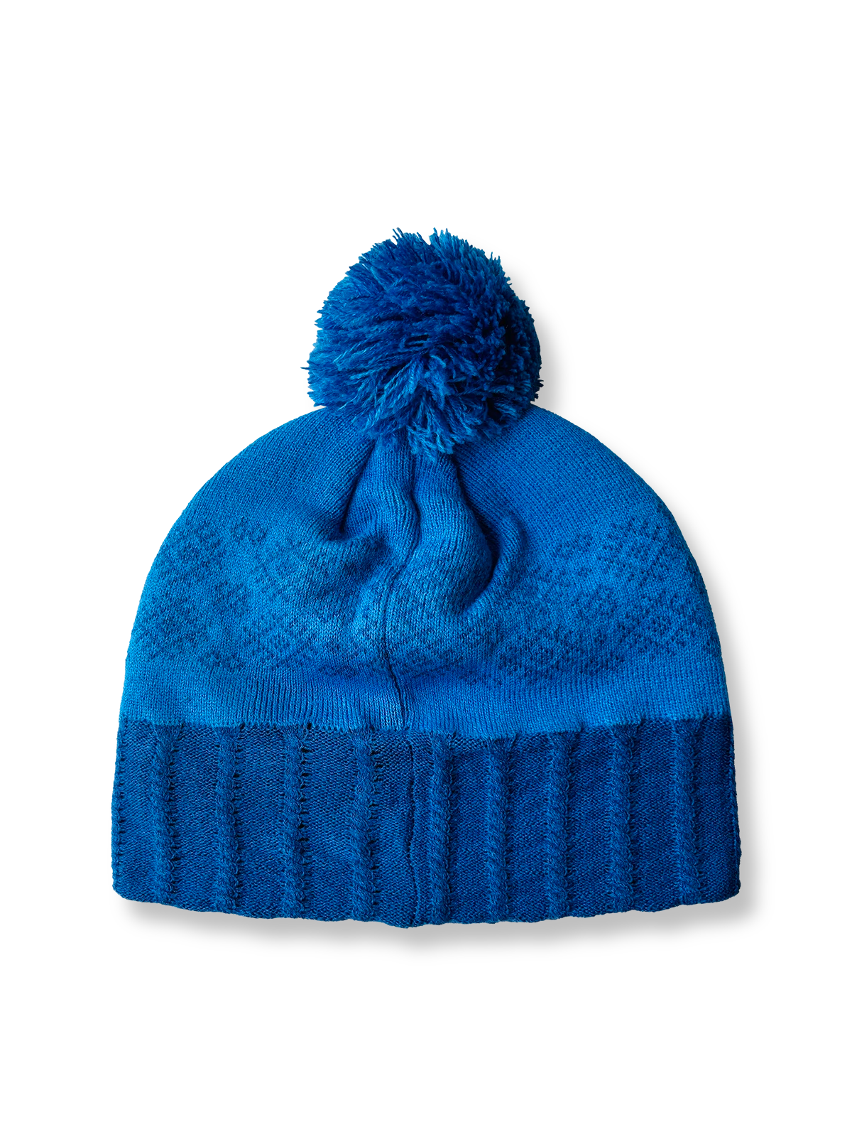 製品画像
「植物染め技術を使用し、深みのあるブルーの色合いを実現したスノーフレーク柄ニットハット全体展示図。リブ編みの幅広折り返し部分が頭部にしっかりフィットし、保温性を高めたデザイン。トップにはポンポンをあしらい、カジュアルで冬らしい雰囲気を演出。アウトドアやスキー、日常使いに最適なアイテム。」

詳細画像
「環境に配慮した植物染め技術で仕上げたブルーのスノーフレーク柄と、内側に採用された柔らかな裏起毛素材の特写画像。リブ編みのディテールが寒い冬の日に頭部をしっかり保護し、快適な着用感を提供。軽量で耐久性のあるポリエステル素材が使用され、お手入れも簡単。」