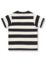 ブラック＆ホワイト ストライプ  半袖Tシャツ