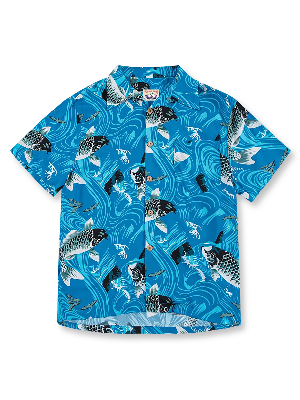 鯉柄 アロハシャツ