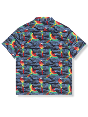 島風オウム柄 アロハシャツ
