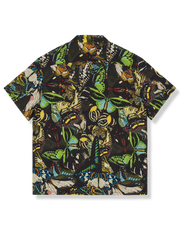 蝶柄 アロハシャツ