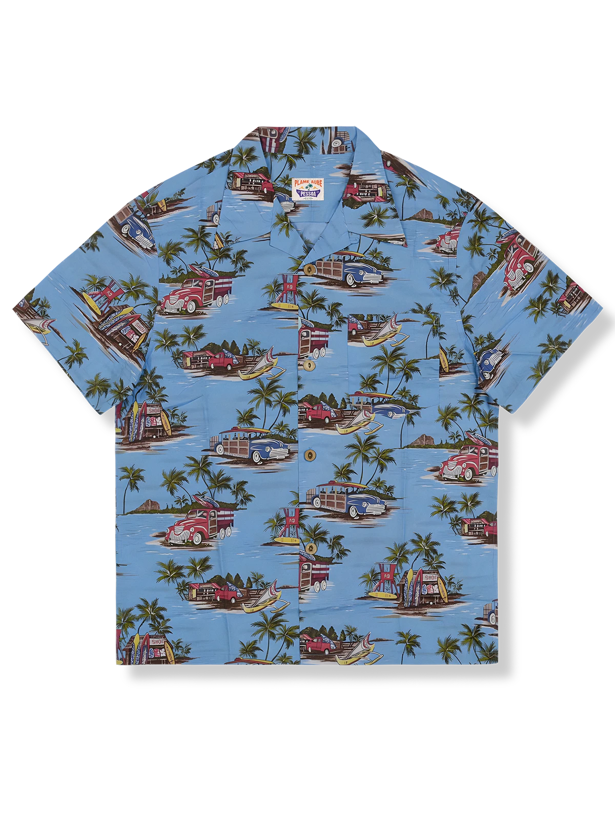 空色サーフィンワイアンシャツ