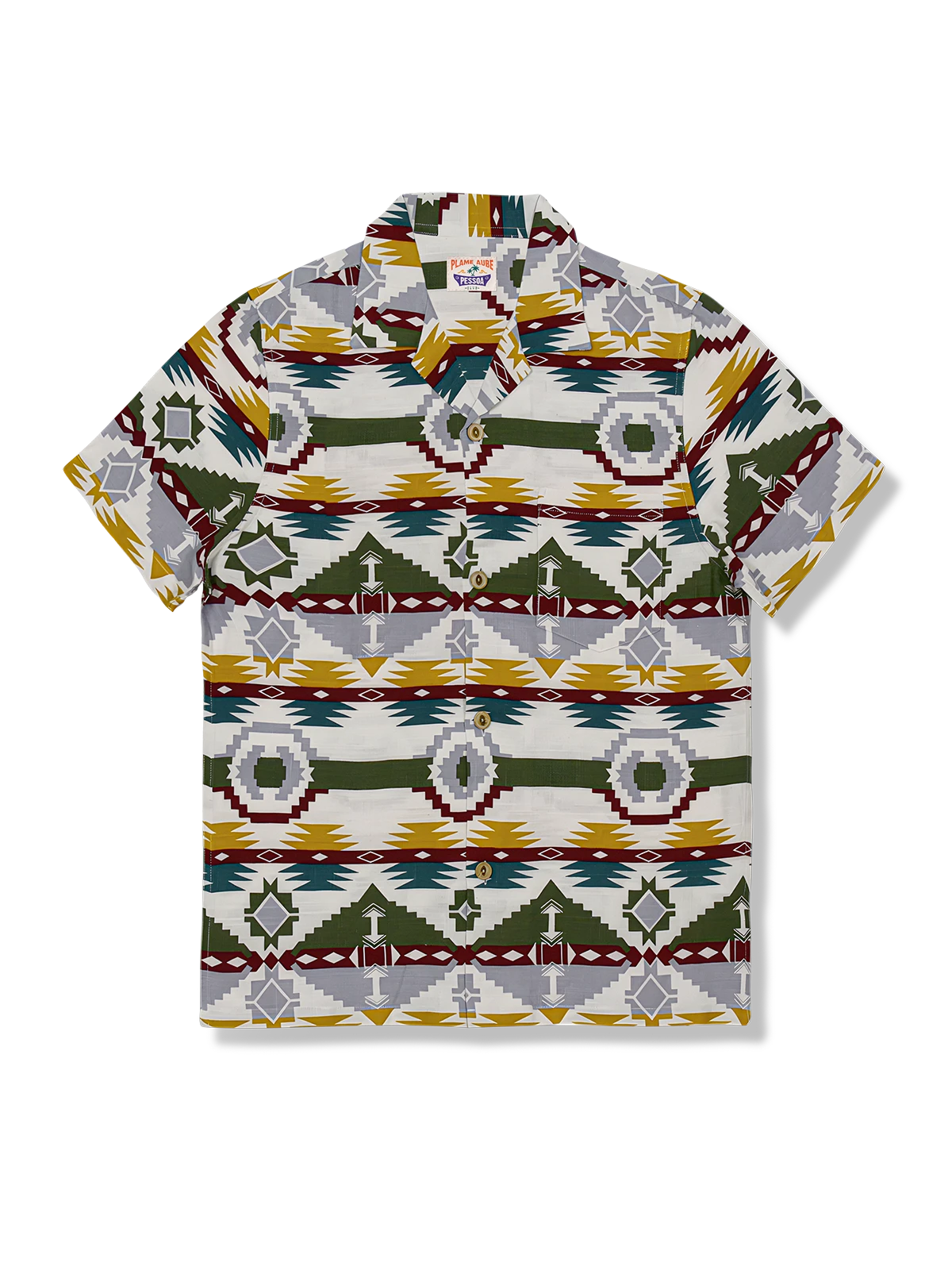 民族調半袖シャツ