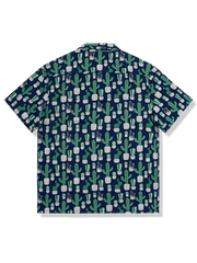 サボテン柄 アロハシャツ