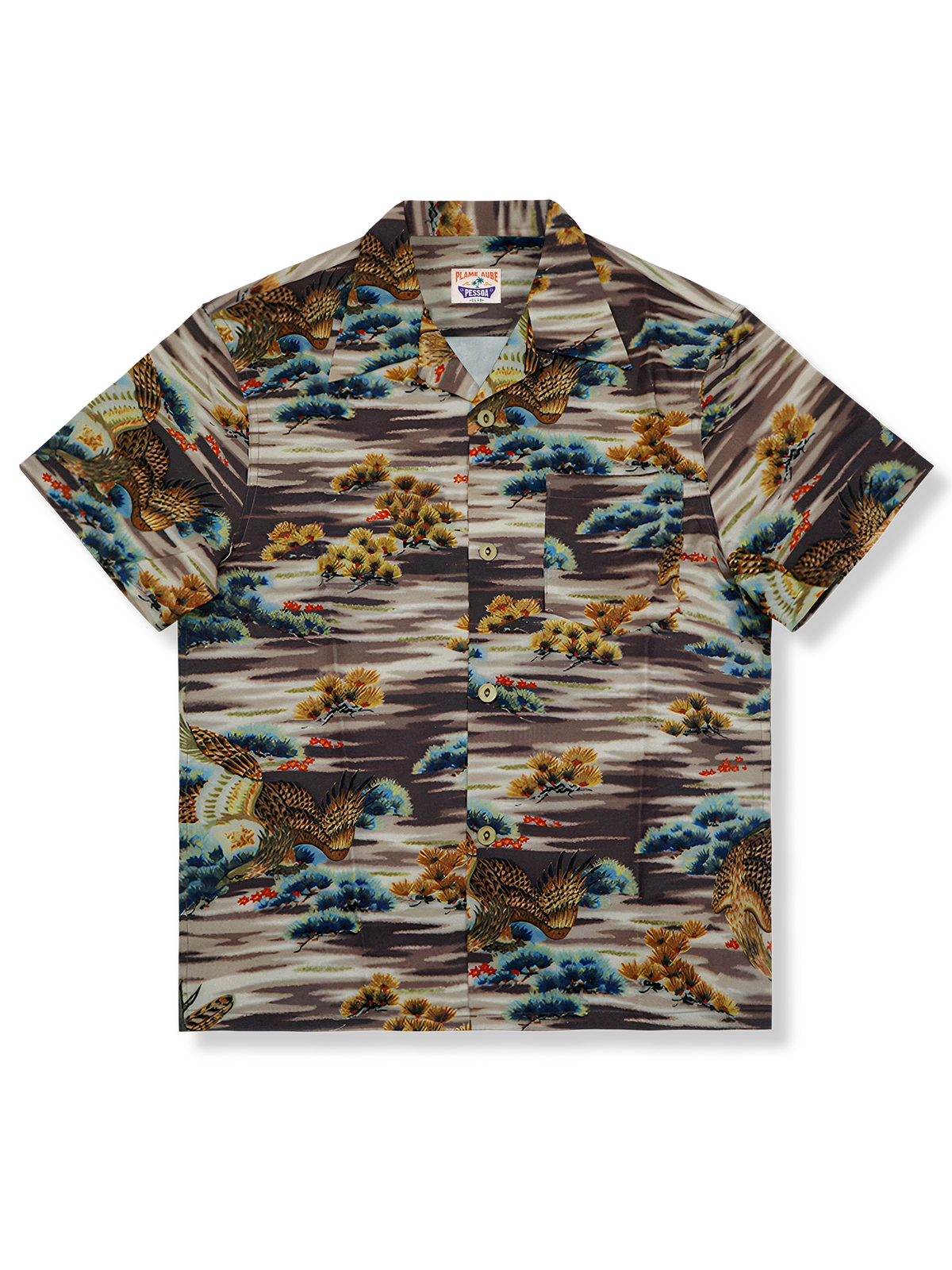 ブラウンイーグル・パインツリー アロハシャツ