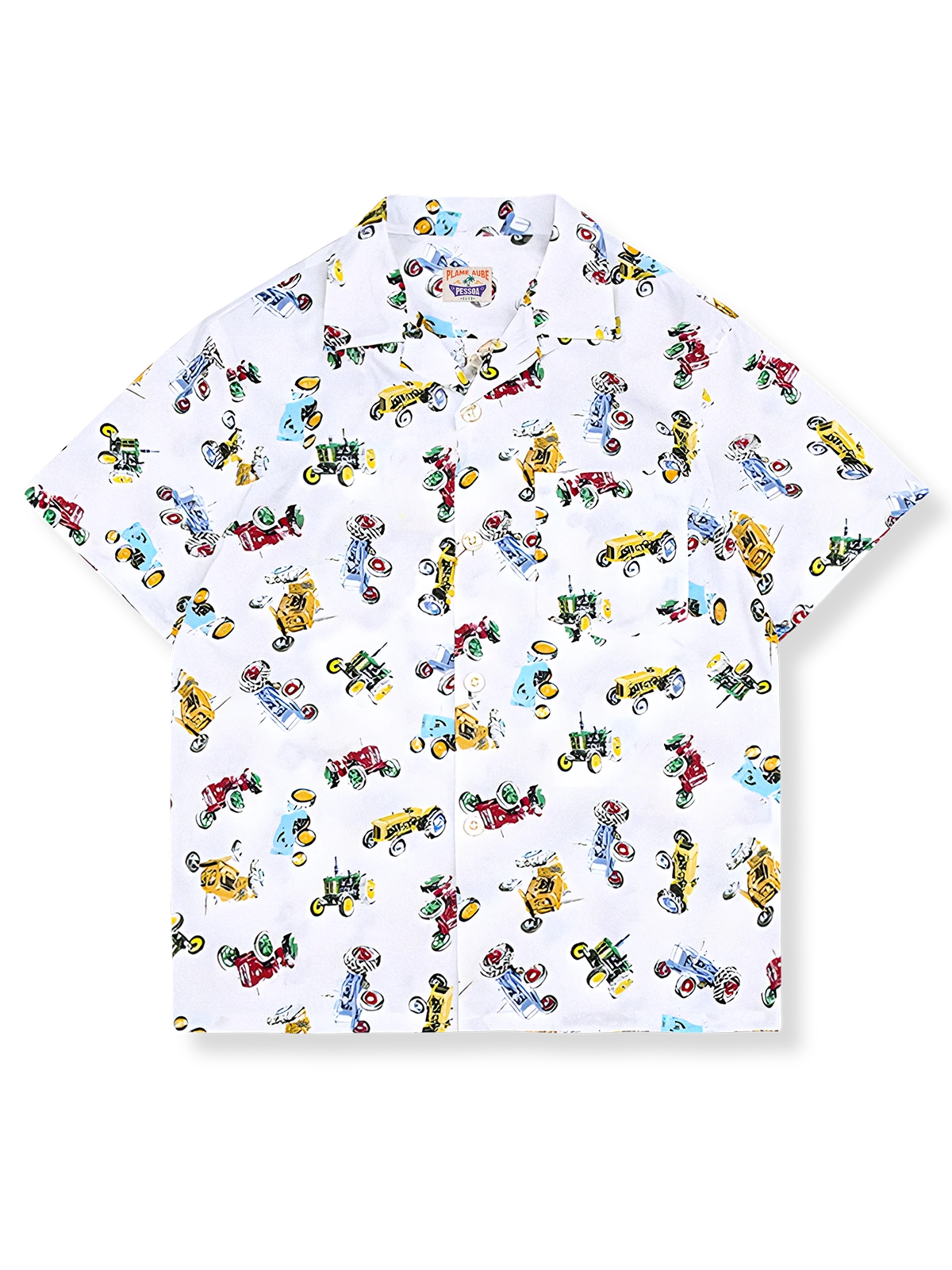ビンテージカー柄 アロハシャツ