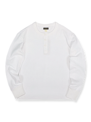4色 長袖 ヘンリーネック Tシャツ