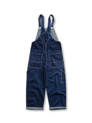 ヴィンテージ加工デニムオーバーオール