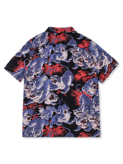 PLAME AUBE｜青虎柄　黒色アロハシャツ