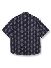 エスニック プリント 半袖シャツ