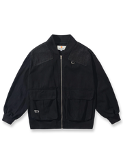 デニム切り替えスタジャンの画像