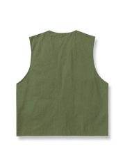 ワークスタイルマルチポケットベストの平置き画像