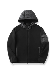 製品画像
「高密度フリース素材とフード付きデザインが特徴のパッチワークジャケットの全体画像。軽量で暖かく、高い蓄熱性を備えたデザインは、冬のアウトドアや日常使いに最適な一着。ダークグレー、ブラック、アーミーグリーンの3色展開で、Mから3XLまでの幅広いサイズに対応。高密度フリース、パッチワーク、フード付きジャケット、蓄熱性、アウトドア、防寒、3色展開、M-3XL。」

詳細画像
「高密度フリース素材の内側に採用された蓄熱フリース技術やパッチワークデザインのディテール特写画像。立体感を引き立てるパッチワークや、580gの高い生地重量による優れた保温性が特徴で、冬の寒さに対応するデザインを細部から確認可能。高密度フリース、パッチワーク、フード付きジャケット、蓄熱性、アウトドア、防寒、3色展開、M-3XL。」