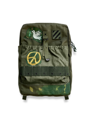 第3歩兵師団にインスパイアされたキャンバスヴィンテージリュックの全体ビュー