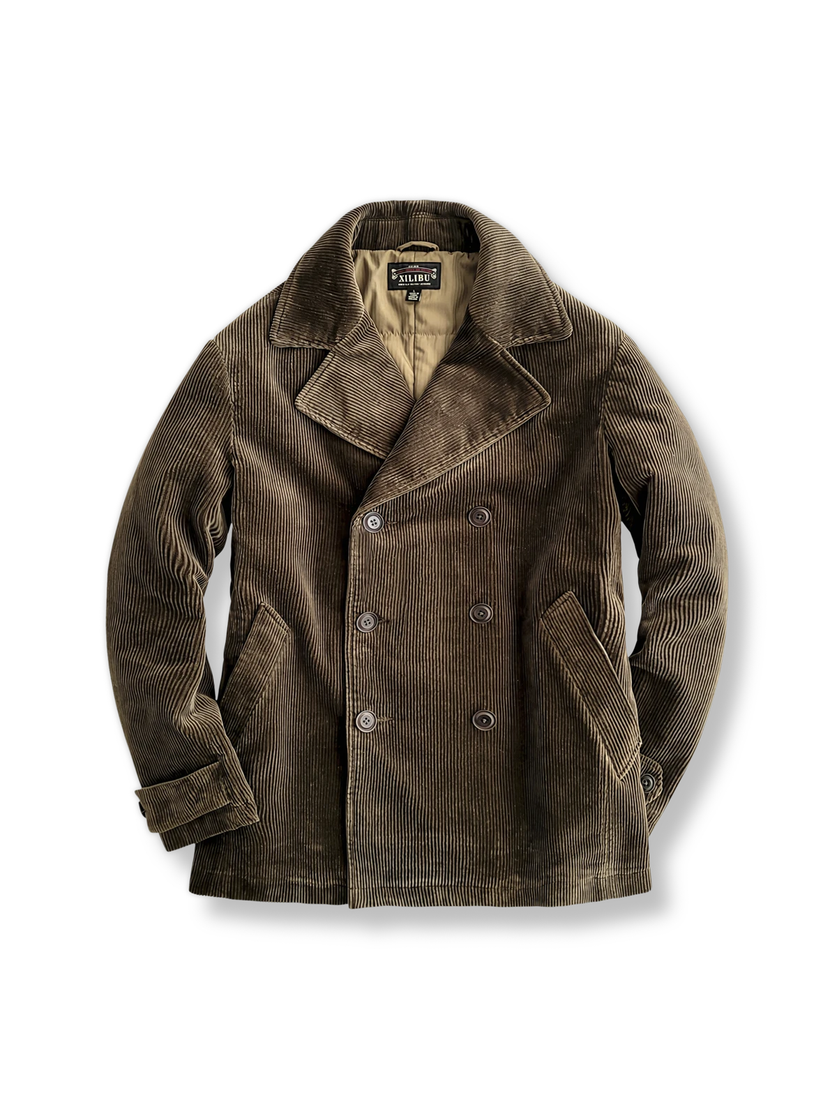 コーデュロイ  ダブルブレストテーラード ジャケット