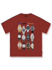ヴィンテージウォッチプリントTシャツ正面図