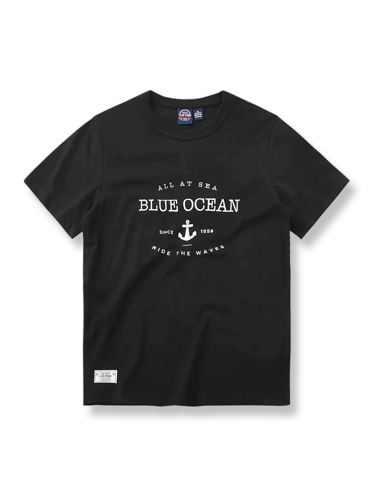 アンカー文字プリント半袖Tシャツ