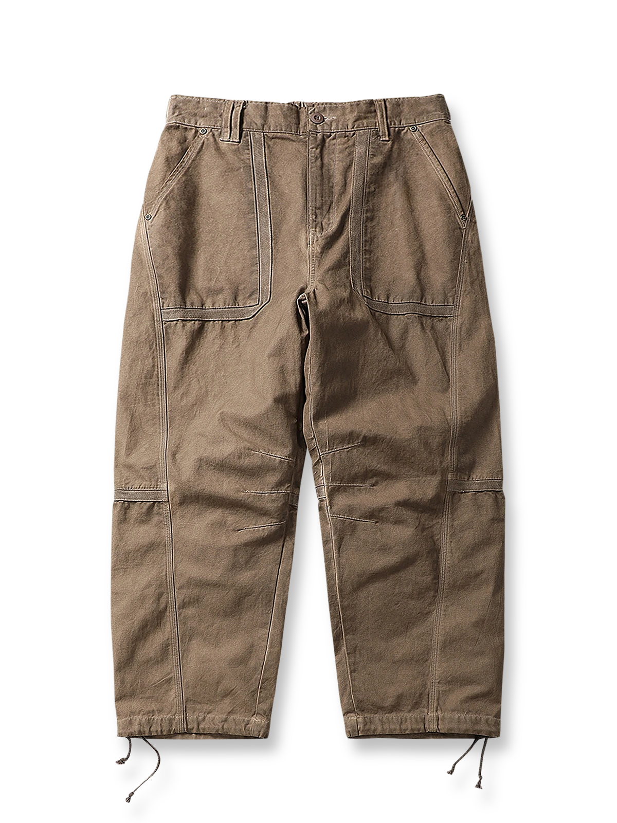 ヴィンテージ感あふれる多ポケットワイドカーゴパンツ全体イメージ
