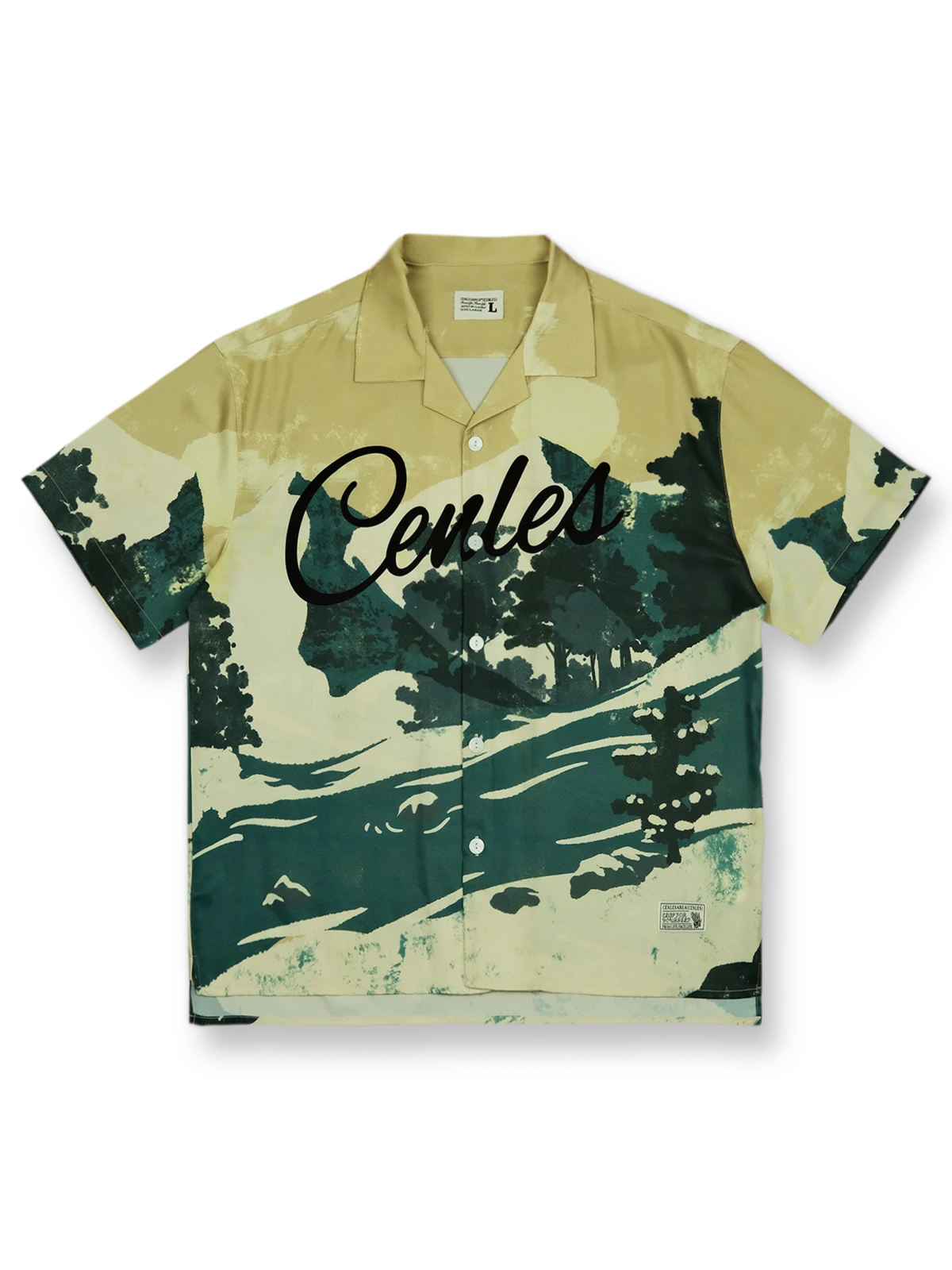 雪山 流水 ハワイアンシャツ