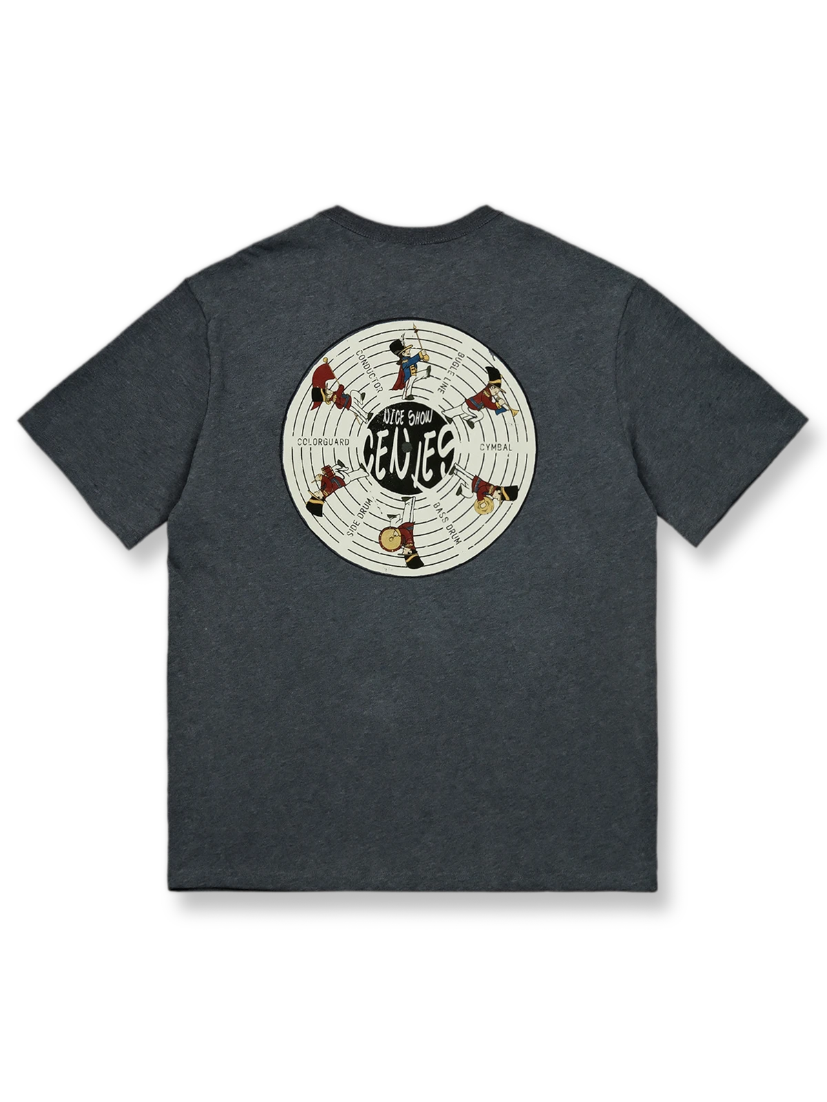 ビニールレコード マーチングバンド コットンTシャツ