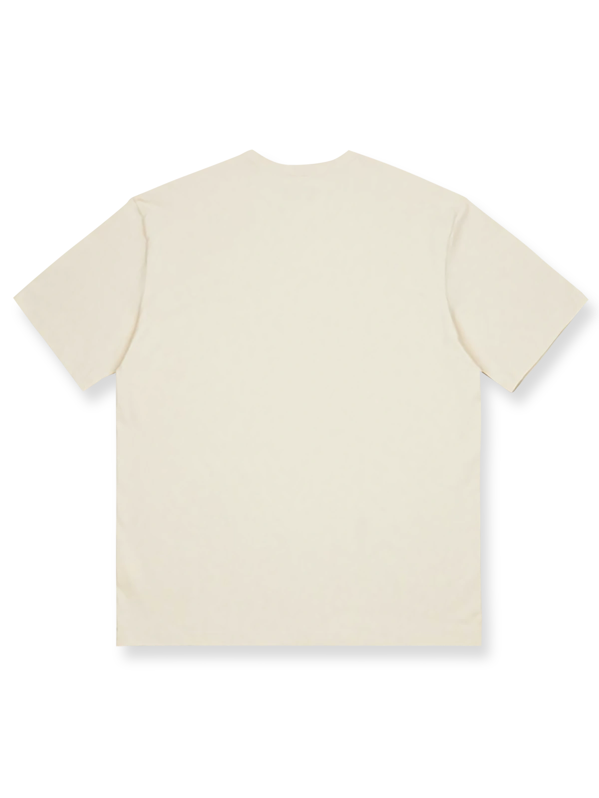 Tシャツのプリント柄と小さな襟のデザインディテール