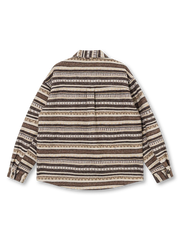 カラーブロック切替キューバシャツ