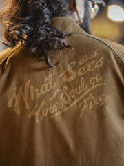 ヴィンテージウエスタンプリント長袖シャツ