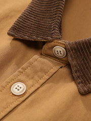 コーデュロイカラー配色シャツ