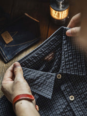 アメリカンヴィンテージ シアサッカー チェックシャツ