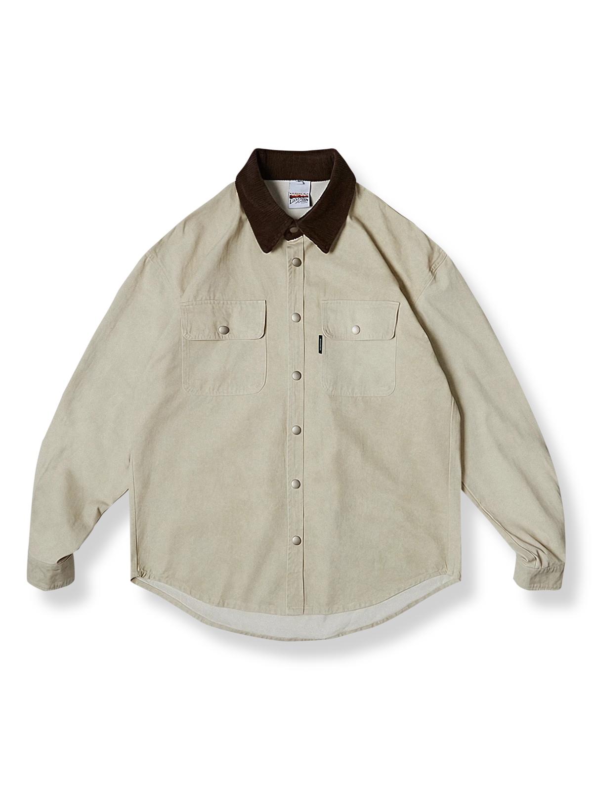 コーデュロイ襟 ウォッシュドデニムジャケット